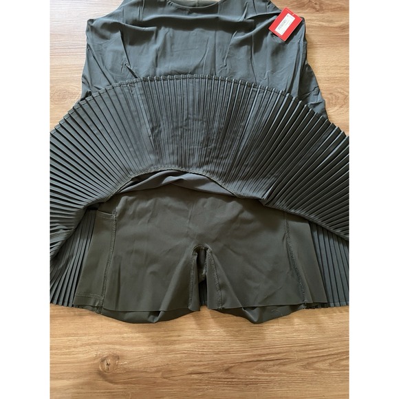 Spanx Get Moving Yes Pleats Sleeveless Athletic‎ Dress Size XL Pine Stone NWT - Picture 4 of 7